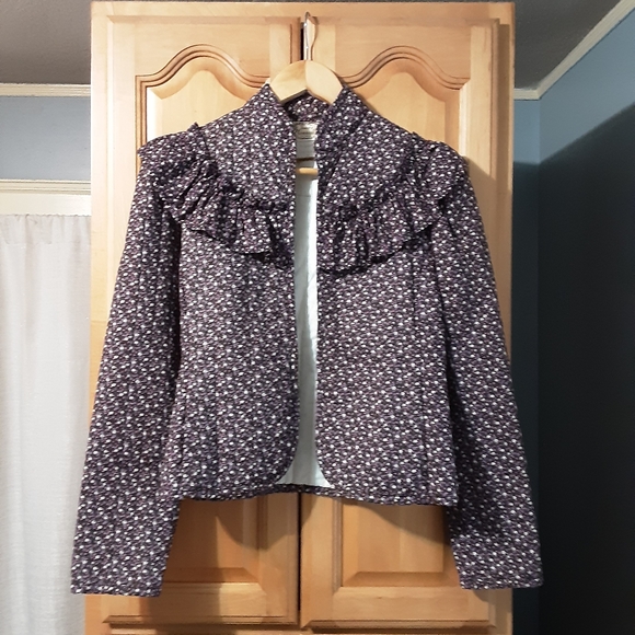 Vintage Gunne Sax Jessica's Gunnies Floral Calico Prairie Jacket, M - Picture 1 of 8